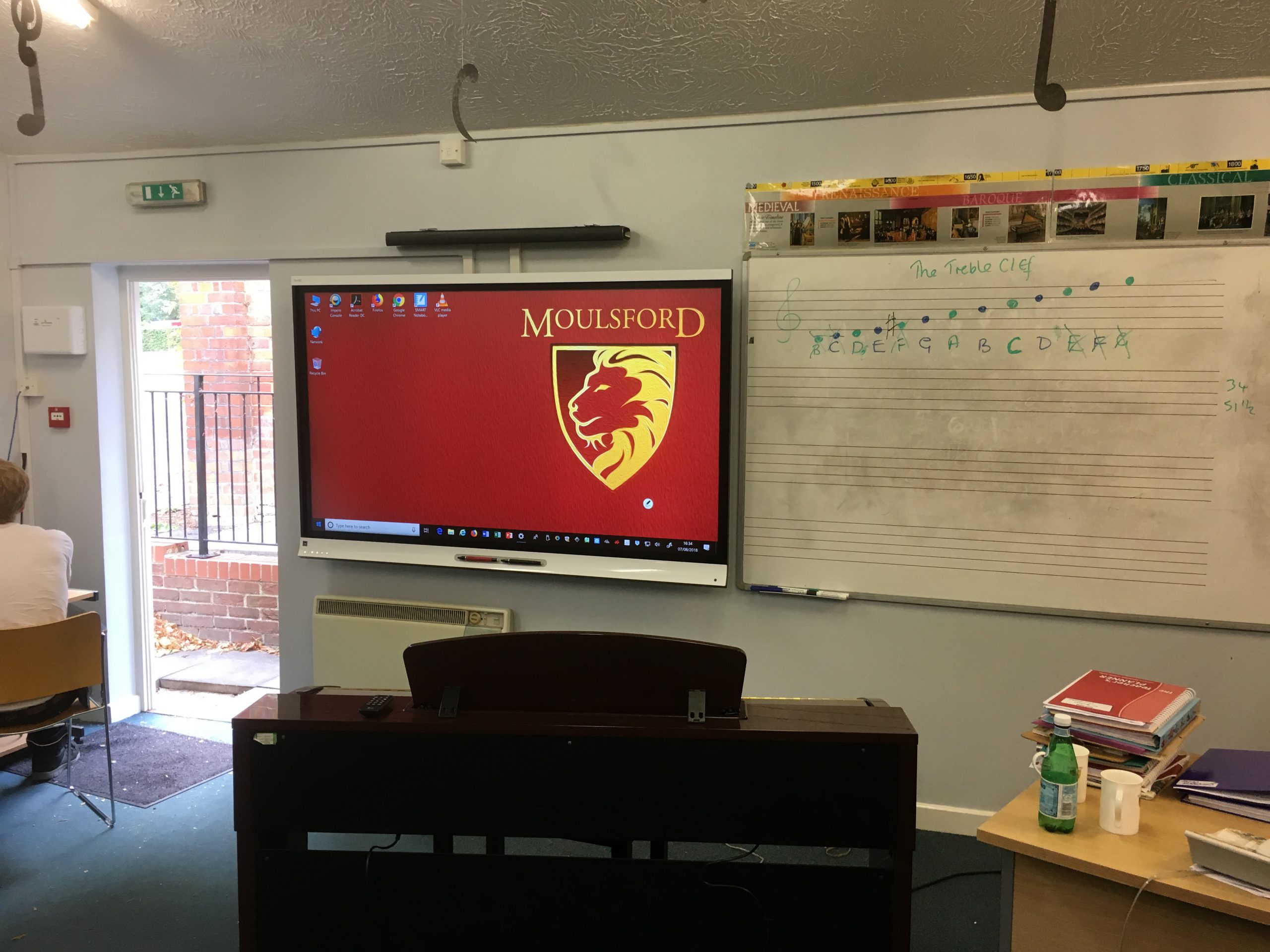 Interactive touch display at Moulsford School